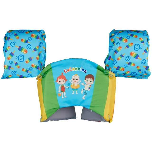 Chaleco Salvavidas SwimWays Cocomelon Verde, Aprobado por la Guardia Costera de Estados Unidos para