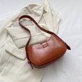thumbnail image 4 of Bolso de hombro sencillo para mujer, Bolso de Color sólido de cuero PU, Bolso para citas diarias para mujer, 4 of 6