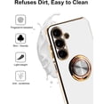 thumbnail image 5 of ZUKKASHAN for Samsung Galaxy A16 5G Case, with 360° Rotating Ring Magnetic Stand, Luxurious Gloss Finish and Electroplating Shockproof Protective Phone Cover Case, 5 of 5