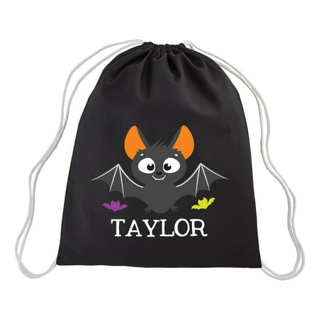 Personalized Halloween Treat - Personalized Cute & Spooky Halloween Treat Sack - Bat