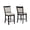 Gray, variant on Brown espresso finish bench with accent stitching / Perfect for transitional dining areas