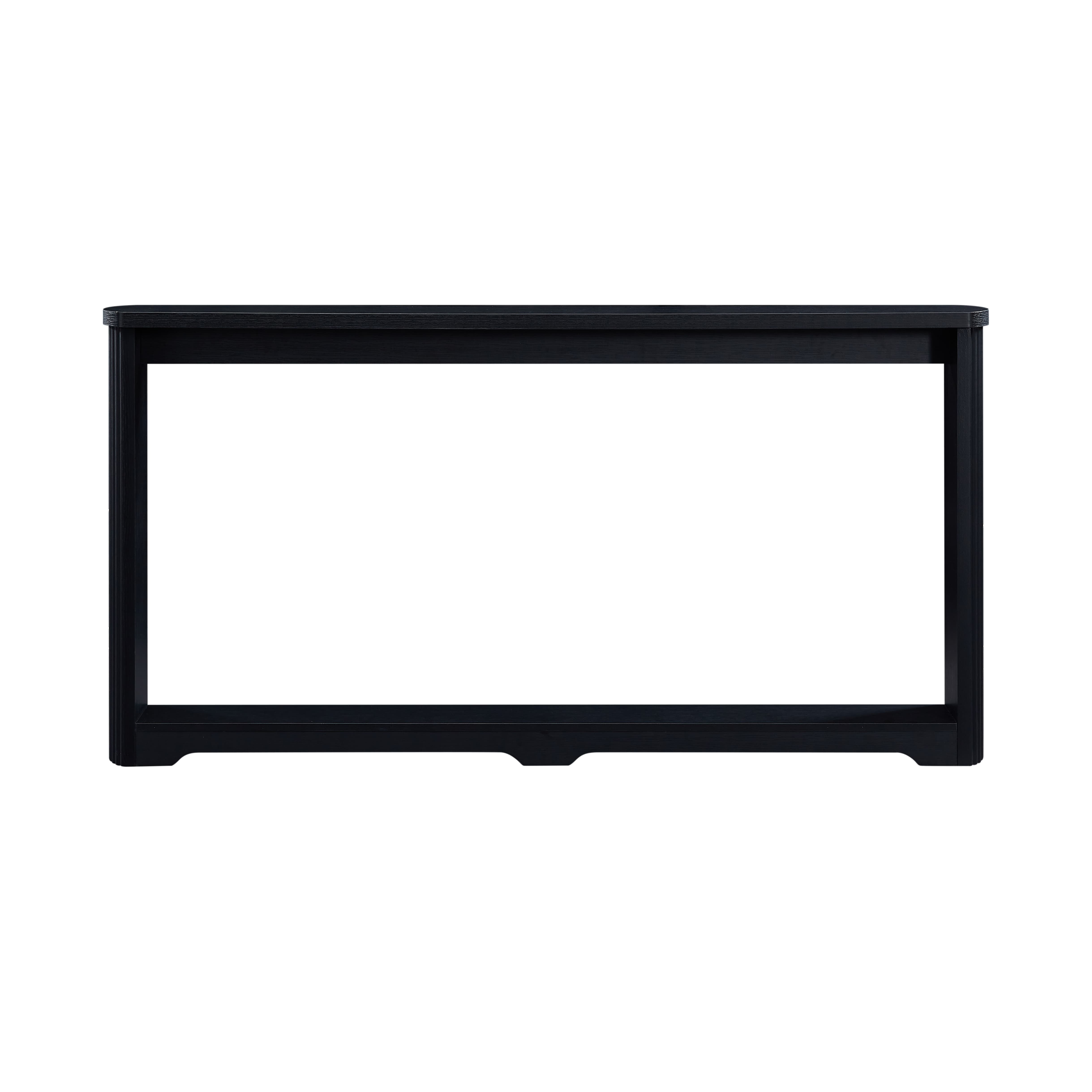 Aukfa 70.1" Narrow Console Table, Long Entryway Table & Behind Sofa Table for Hallway and Living Room,Black