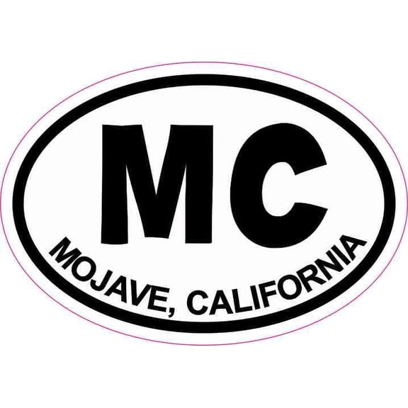 3in x 2in Oval MC Mojave California Sticker Travel Decal Hobby Stickers