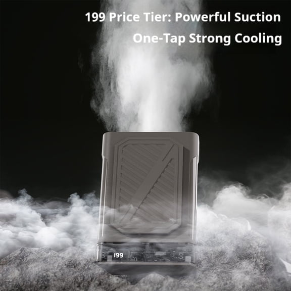 2026 New Waist Neck Dual Wearable Fan, 199 Speed Digital Display Large Capacity Battery Cooling Fan, Hands Free Quiet Portable Cooler for Camping Construction Hiking Outdoor Workers