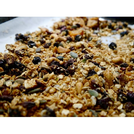 Canvas Print Granola Homemade Nuts Seeds Dried Fruit Stretched Canvas 10 x (The Best Homemade Granola)