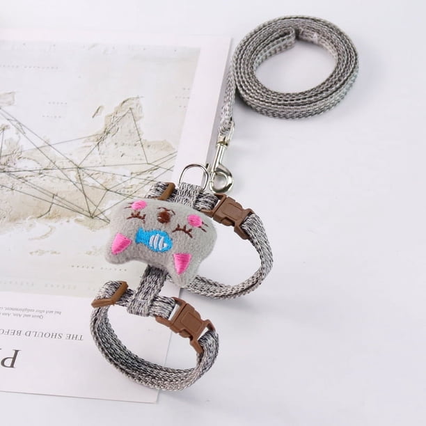 Suministros para mascotas Cuerda para caminar para gatos en forma de I, antirroturas, cómoda tracción para gatos, cuerda ajustable para gatos