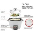 thumbnail image 2 of EUROSTAR RC610W 10-Cup Rice Cooker, White, 2 of 3