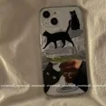 thumbnail image 1 of Korean Cartoon Cute Dog Phone Case For iPhone 14 13 11 12 Pro Max 7 8 Plus X XR XS Soft TPU Transparent Aesthetic Back Cover, 1 of 5