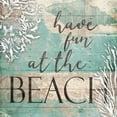 thumbnail image 2 of Grey, Jace 26x26 Black Ornate Wood Framed with Double Matting Museum Art Print Titled - Fun Beach, 2 of 4