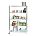 thumbnail image 5 of Seville Classics UltraDurable® 5-Tier NSF Steel Wire Shelving, 48" W x 18" D, Plated Steel, 5 of 8