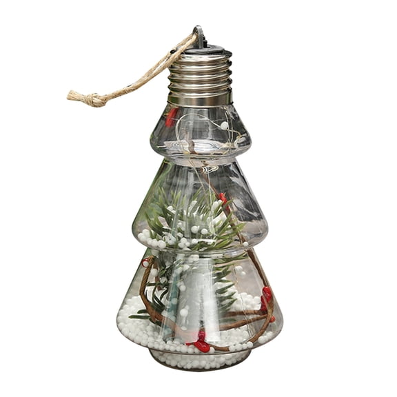 VerPetridure Christmas LED Transparent Christmas Ball Christmas Tree Pendant Glowing