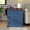 Blue, variant on Nightstand with Charging Station, 22" Wide Bedside End Table with 3 Large Drawers & Vintage Handles, Blue Rustic Wood Night Stand Chest of Drawers for Bedroom, Living Room, Closet