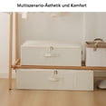 thumbnail image 4 of Bacs de Rangement pour Organisateur de Placard, Résistants à l'Humidité, Respirants et Durables, Longue Durée de Vie, Design Compact et Bas pour Rangement sous le Lit, Capacité de Charge Double, Pliable en Lin, 4 of 6