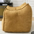 thumbnail image 3 of Eyisean 47" W Chenille Bean Bag Chair with Armrest, Boneless Couch with Highly Resilient Foam Stuffed, Comfy Large Bean Bag Sofa for Apartment, Living Room, No Assembly Required, 3 of 8