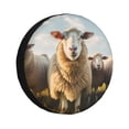 thumbnail image 1 of Fotbe Cute Prairie Sheep Herd Funda de Llanta de Repuesto con Estampado, Engrosada, Ajuste Universal para Jeep, Remolque, RV, SUV, Camión-17 inch, 1 of 6