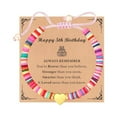 thumbnail image 6 of Top-keivon 3 4 5 6 7 8 9 10-15 Year Old Girl Birthday Gifts Beaded Bracelets with Happy Birthday Card as Birthday Gift Ideas Heart Bracelets for Daughter Granddaughter Niece Sister, 6 of 17