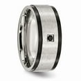thumbnail image 5 of Stainless Steel Brushed/Polished Black IP-plated With Black CZ Ring Size: 11; for Adults and Teens; for Women and Men, 5 of 7