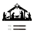 thumbnail image 3 of SSZMDLB under $5 Christmas Nativity Ornament, Wrought Iron Silhouette Decor, Outdoor Yard Decor, Religious Holiday Decor, Garden Scene, Porch Setup, Festive Landscape, Spiritual Celebration, 3 of 9