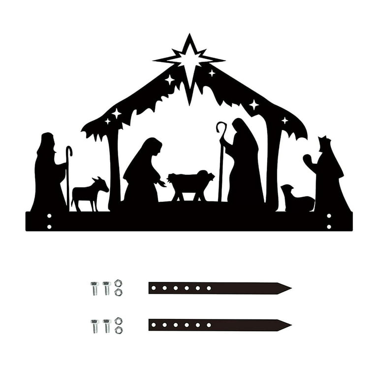 Christmas 2024 scene silhouette