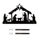 thumbnail image 2 of Adornos de Metal onlyliua para El Hogar Nochebuena Siluetas de Hierro Forjado, 2 of 4