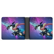 Greninja Anime PU Leather Bifold Wallet Money Organizers Gift With Card Slots For Men And Women
