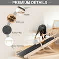 thumbnail image 4 of Lilypelle Foldable Pet Ramp Bed for Dogs Cats with Non-slip Rubber,Height Adjustable 15.7"-27.5", 55.1"Lx17.7"W,Yellow, 4 of 8