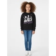 thumbnail image 2 of KPop Demon Hunters Girls Huntrix Glowing Graphic Sweatshirt, Sizes 4-16, 2 of 10