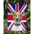 thumbnail image 3 of Carolines Treasures KJ1162GF Jack Russell Terrier with English Union Jack British Flag Garden Flag Garden Size, 3 of 5