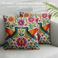 thumbnail image 3 of Nawypu  Decorative Throw Pillow Cover Square Size  Colorful Mexican Traditional Lumbar Pillowcase with Hidden Zipper Decor Cushion Gift for Holiday Sofa Bed, 3 of 5