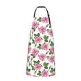 thumbnail image 2 of Lsque Rose Flowers Waterproof Apron Chef Aprons for Men Heavy Duty Chemical Work Apron Extra Long Grilling Aprons with Adjustable Bib Apron, 2 of 9