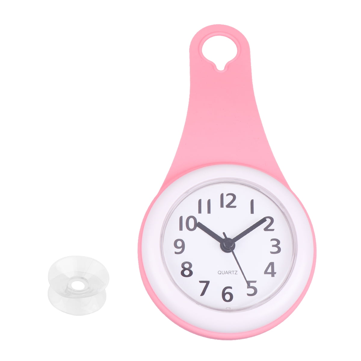 Clock Wall Bathroom Shower Suction Hanging Waterproof Cup Timer Clocks
