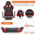 thumbnail image 4 of AEGFKDHigh-Performance PC Gaming Chair, Ergonomic Desk Chair with Lumbar Support, Executive High Back Design, Premium PU Leather Upholstery, Adjustable Height & ReclineRed, 4 of 7