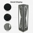 thumbnail image 5 of GRANDPATIO Outdoor Lights Solar Floor Lamp Resin Wicker Weave Waterproof Outside Deck Light for Porch, Yard, Garden, Lawn Decor，Gray, 5 of 8