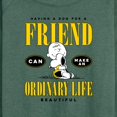 thumbnail image 3 of Peanuts - Dog Friend Make Ordinary Life Beautiful - Women's Lightweight French Terry Long Sleeve Shirt, 3 of 6