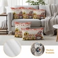 thumbnail image 6 of Gnomes Fall Outdoor Waterproof Pillow Covers, Thanksgiving Pumpkin Sunflower Eucalyptus Beige Decorative Rectangle Throw Pillowcase Sofa Cushion Sham for Patio/Couch/Chair, 20"x12" 2 Pack, 6 of 8