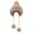Brown, variant on Winter Skull Beanie Hat Women Faux Fur Knit Warm Soft Ski Cap Fleece Ear Flaps for Daily Wear (White)