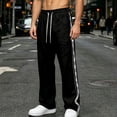 thumbnail image 2 of Dagugfen Sweatpants for Men Loose Fitted Elastic Waist Drawstring Casual Streetwear Fashion Pants with Pockets(XXXXL,Black), 2 of 9