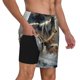 thumbnail image 2 of Fotbe Wolf Family Winter Wonderland Traje de Baño para Hombre – Shorts de Natación de Secado Rápido con Forro y Bolsillos-3X-Large, 2 of 6