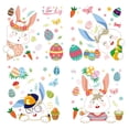 thumbnail image 1 of maskred 4 Pcs Autocollants Électrostatiques en PVC pour Ufs de Lapin Réutilisables Fournitures de Pâques Murales pour Fête Ornements de Maison, 1 of 6