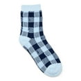 thumbnail image 3 of Joyspun Women's Double Layer Crew Lounge Socks, 3-Pack, Fits Shoe Sizes 4-10, 3 of 5