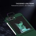thumbnail image 5 of ELEHOLD Slim Fit Case for Samsung Galaxy Z Flip 5 with Thickened Camera Lens Frame Invisible Foldable Kickstand Non-Slip Full Body Shockproof Protective Cover for Samsung Z Flip 5, Darkgreen, 5 of 10