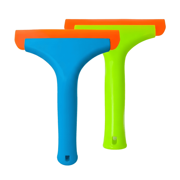 Water Spot Remover for Cars, 2 Pack Soft Silicone Plastic Scraper Tool, Flexible Rubber Squeegee for Window Cleaning, Car Squeegee for Drying, for Car Detailing Kit, Vinyl Wrap, and Glass