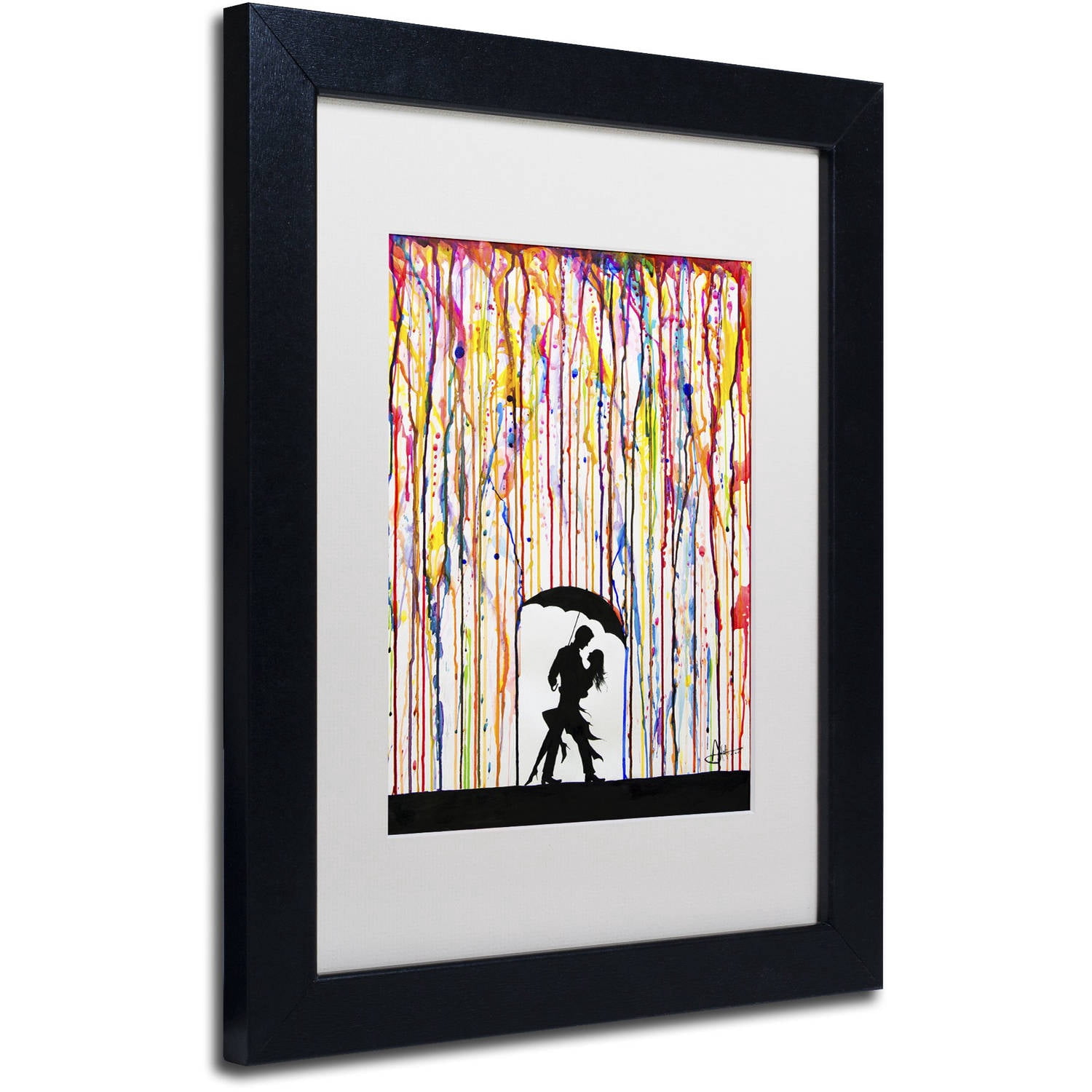 Trademark Fine Art 'Tempest' Canvas Art by Marc Allante, White Matte, Black Frame