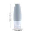 thumbnail image 3 of Naiovety Botella dispensadora de viaje, Gel de ducha, tubo exprimidor de de dientes, contenedor dispensador a prueba de fugas reutilizable, regalos Almacenamiento y organización del hogar Azul 60ML Naiovety HA059159-02, 3 of 6