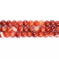 thumbnail image 2 of K-KED Natural Red Stripe Agate Onyx Gemstones Round Loose Beads For Delicate Jewelry Making 15"-8 mm, 2 of 6