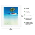 thumbnail image 2 of Palm Island - Tiny Hawaiian Island (Mokupuni) - From an Original Hawaii Watercolor Painting by Peggy Chun - Fine Art Rolled Canvas Print 16in x 20in, 2 of 4