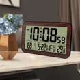 thumbnail image 4 of Horloge Numérique avec Date, Température Intérieure à Piles Grand Écran LCD Foncé, 4 of 8