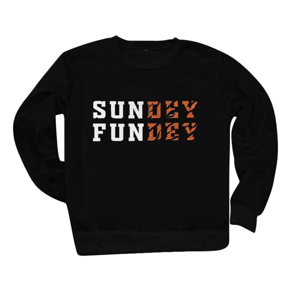 Baberdicy Sweatshirt for Women Game Day Sweatshirt Women Sundey Fundey Sweatshirt Football Season Hoodie Sunday Shirt Crew Neck Pullover Pullover Sweaters for Women Black