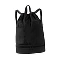thumbnail image 4 of Milageto Mesh Swim Drawstring Backpacks Basketball Bag for Football Travel Basketball Black, 4 of 8
