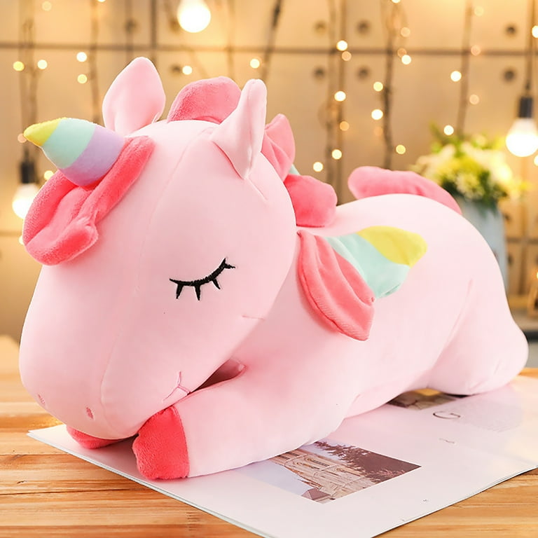 Sprifallbaby LED Unicorn Doll, Luminous Stuffed Animal Rainbow Wings Night  Light Plush Toy for Kids 